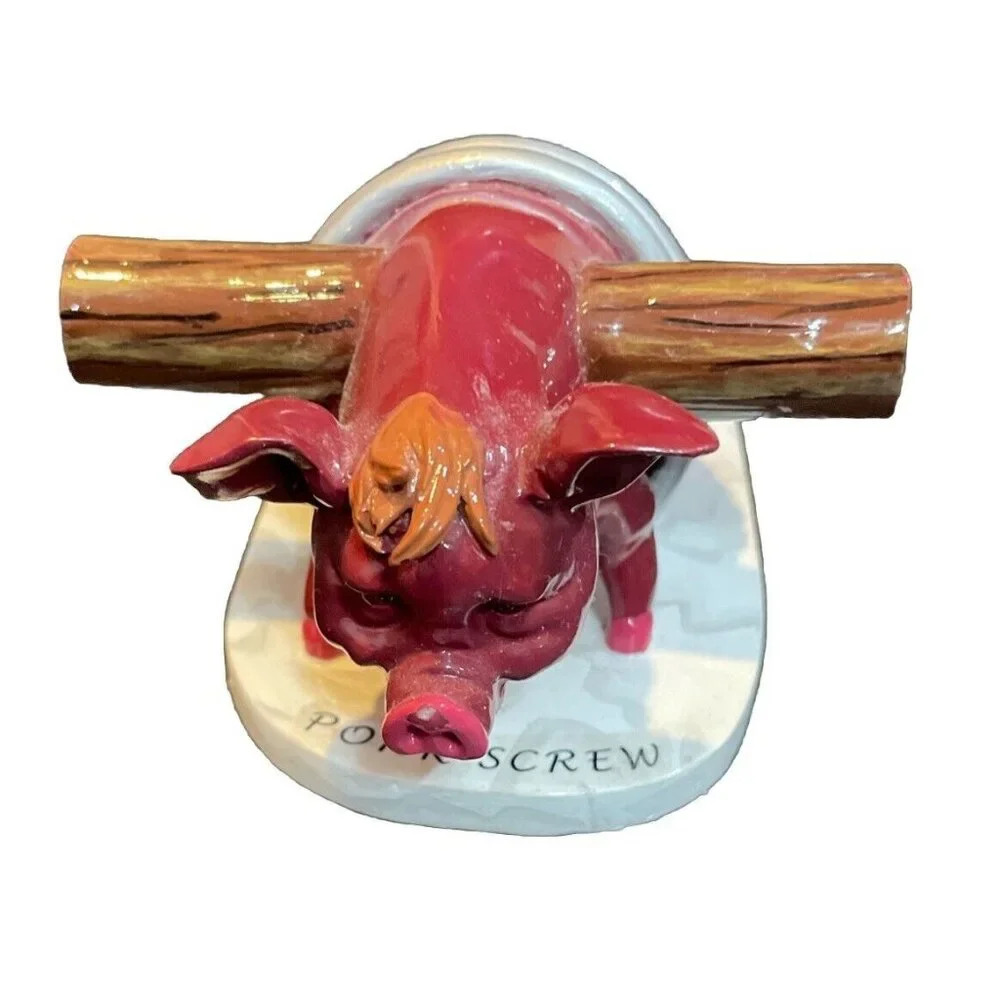 Pig Invasion Pork Screw Collectible Figurine Farm Anthropomorphic Decor‎ 2001